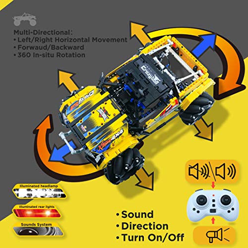 Remote Control Monster Truck Building Set, Christmas Birthday Gifts for
