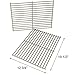 onlyfire Replacement BBQ Stainless Steel Cladding Cooking Grill Rod Grid Grates for Weber 7528 Spirit and Genesis E and S Series Models Grill, Set of 2