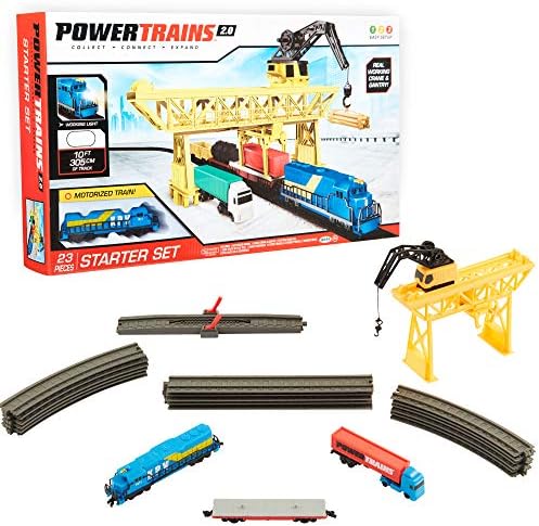 Port Cargo Loader Crane Train Play Set 