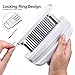 Meat Tenderizer - Professional Commercial Quality Kitchen Tool 48 Stainless Razor-sharp Steel Blades For Steak, Chicken, Fish, Pork - Meat Genie Tenderizers with Safety Lock (White)