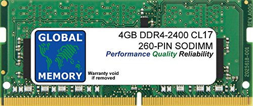 4GB DDR4 2400MHz PC4-19200 260-PIN SODIMM MEMORY RAM COMPATIBLE WITH INTEL 27" RETINA 5K IMAC (2017)
