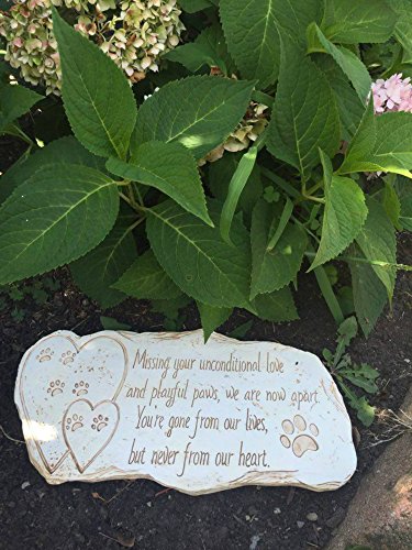 2 Pawprints+Remembered+Memorial+Stone+Marker