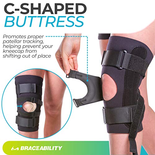 BraceAbility J Patella Knee Brace Lateral Patellar Stabilizer with