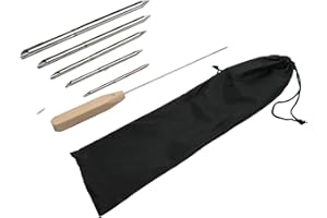 Rope Splicing Tool Kit 5 Size FID Set with Lacing Needle for Paracords Braiding and Winch Rope Repair