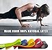 Letsfit Resistance Loop Bands, Resistance Exercise Bands for Home Fitness, Stretching, Strength Training, Physical Therapy, Natural Latex Workout Bands, Pilates Flexbands, 12