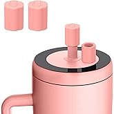 Rolitwils 2 Pack Magnetic Straw Cover, Silicone Leakproof Straw Protector for Tumbler, Compatible with Era/Resa, Drinkware Accessory