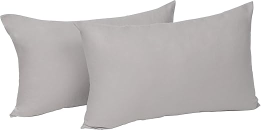 WOLTU 2X Funda de Cojín 100% Algodón con Cremallera Juego de 2 ...