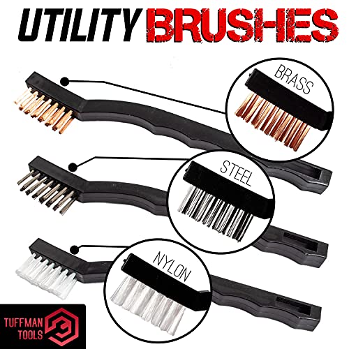 TUFFMAN TOOLS Universal Gun Cleaning Kit with Gun Mat and Travel Case