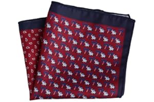 1PCS Men's Handkerchiefs 9 Inches Pocket Square Satin Silk Handkerchief