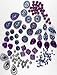 400 Pcs of Assorted Purple Pearl Finish, Iridescent Flat Back Tear Drop Beads Cabochons Assorted Sizes 4mm-18mm