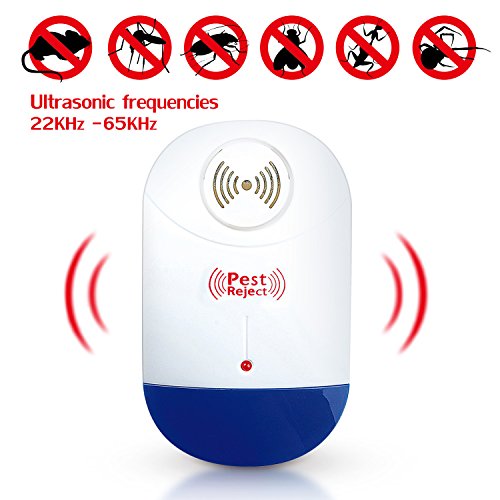 Sago Brothers 2018 NEWEST Pest Control Ultrasonic Pest Repeller, Electronic Mosquito Repellent Plug in for Mice, Roaches, Bed Bugs, Flies (4 Pack), Human/Pets Friendly
