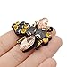 Lychee Rhinestone Bee Patch Sewing on Appliques DIY Clothes Shoes Bags Decor Gift