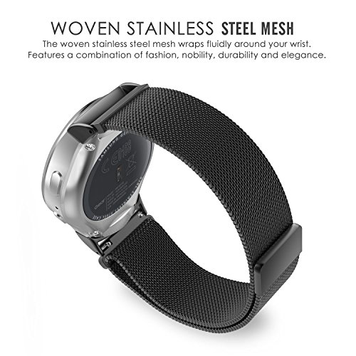 MoKo Gear S2 Watch Band, Milanese Loop Stainless Steel Mesh
