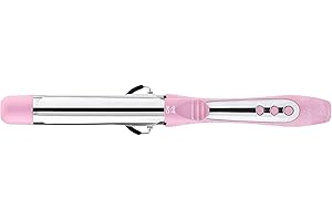 CHI x Barbie Dream Pink Curling Iron, Hair Curler Creates Shiny, Frizz-Free, & Healthy Hair, Includes Compact Mirror & Carrying Bag, 1.25"" Barrel