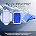 MATCC Car Clay Bar 2Pack x180g Magic Clay Auto Detailing Clay Blue in Sealed Storage Box with Microfiber Cleaning Cloth