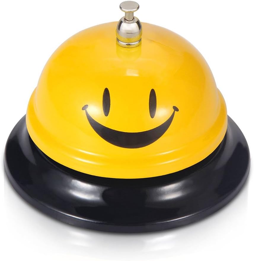 Comsmart Call Bell Service Bell for Restaurant Hotel Yellow 3.35 Inch