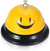 Comsmart Call Bell Service Bell for Restaurant Hotel Yellow 3.35 Inch