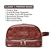 KIPOZI PU Leather Travel Bag,Shaving Dopp Kit bag for Man,Toiletry Bag Waterproof Travel Kit Bag for Business Trips,Vacations,Outdoor Sport