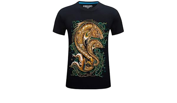 Nuevo Verano de los Hombres Impreso Corto Ocasional de Gran tamaño Redondo Cuello Camiseta Tops Moda T Camisa de los Hombres de Slim Fit de Manga: Amazon.es: Ropa y accesorios