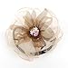 One Step Donut Hair Bun Maker, Women Magic Hair Styling Twist Headband with Translucent Veil Flower for Girl Hairstyle DIY Tool (3 Colors)