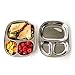 Stainless Steel Divided ECOlunchtray Pack of 4 (regular size)