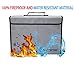 SUNMIK Fireproof Bag, Fireproof Waterproof Document and Money Holder Bag 15 x 11 x 3 inches Non-Itchy Silicone Coated Fiberglass for Jewelry Passport and Media