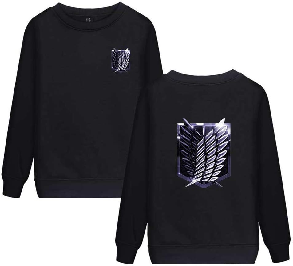 Attack on Titan Hooded Sweatshirt Sweatshirt Crewneck Long Sleeve Tops Simple Sweater Plus Velvet Pullover Unisex Pullover