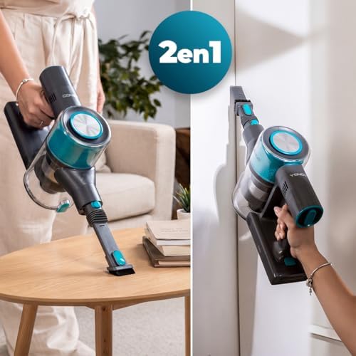 Scopa elettrica senza fili Conga Rockstar P50 Neo. 80 AW, 20000 Pa, Motore BLDC da 265 W, Autonomia 50 min in modalità Eco, Serbatoio 1200 ml, Spazzola mista con HairOut, Antigroviglio