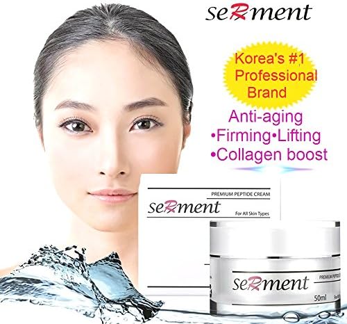 Korean Cosmetics Serment Peptide Anti Aging Cream with 17 Amino Compounds and 3 Peptides Skin Lifting and Wrinkle Remover