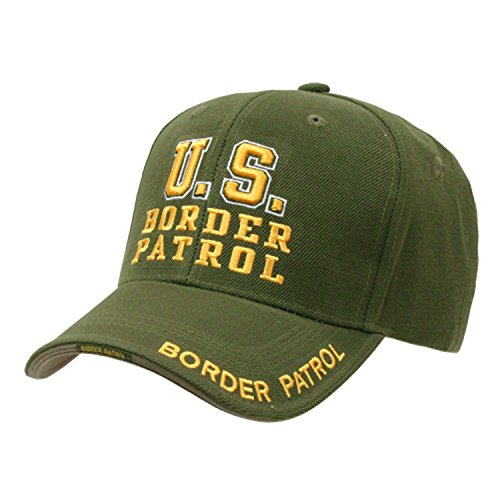 Border Patrol Costumes Men - US Border Patrol Officer adjustable baseball cap green &