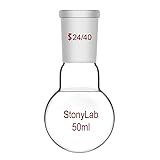 StonyLab Glass 50ml Short Neck Round Bottom