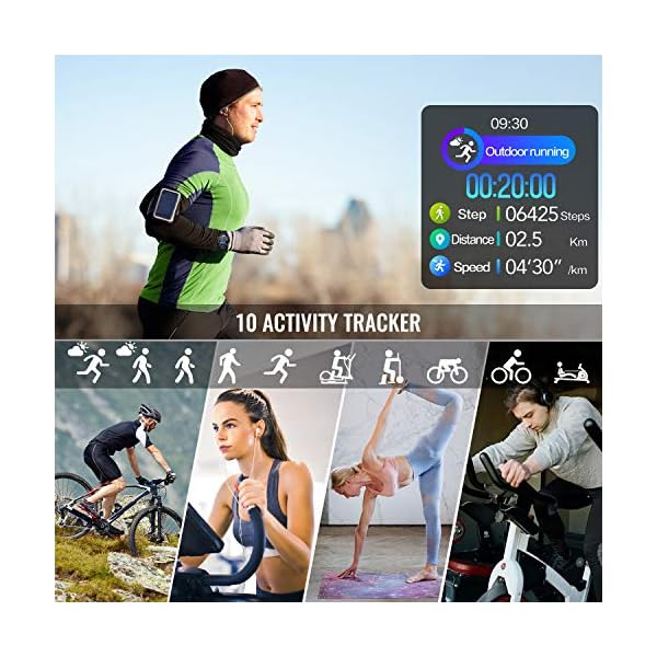 Tagobee Smartwatch Orologio Fitness Uomo Donna Impermeabile ZL05 Smart  Watch Digitale Touch Bluetooth Sportivo Activity… - Barter Italia