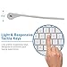 Macally RF Wireless Computer Keyboard (Full-Size) with Compact 2.4GHz Dongle USB Receiver for Apple MacBook Pro, Air Laptops or iMac, Mac Mini Desktops - Plug and Play (Ultra-Slim)