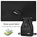 HITOP Drawstring Backpack, Waterproof Snow Resistant Lightweight Sport Gym Bag For Men and Women (Black)