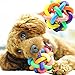Toy Ball for Dogs with Bell - Dental Treat, Bite Resistant, Indestructible Non-Toxic Strong Tooth Cleaning Dog Toy Balls for Pet Training, Playing, Chewing - Soft Rubber, Bouncy, Tennis Ball