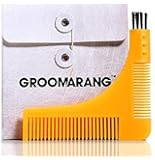 New Groomarang Beard Styling and Shaping Template Comb Tool Perfect Lines & Symmetry Shape Face Neck Line Fast And Easily.