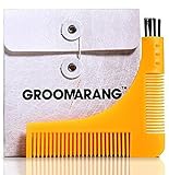 New Groomarang Beard Styling and Shaping Template Comb Tool Perfect Lines & Symmetry Shape Face Neck Line Fast And Easily.