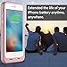 iPhone 6 6S Battery Case, VinPone Portable Extended Charger Case Charging Case Cover for iPhone 6/6S (4.7Inch) with 3800mAh Capacity Extra Battery Cases Juice Power Bank-Rose Gold