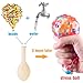 AINOLWAY Water Beads Pack Rainbow Mix for Orbies Spa Refill, Kid Sensory Toys and Vase Décor (20000 Small Water Beads /100 Large Jumbo Water Beads/5 Balloons)
