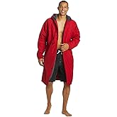Sporti Unisex Swim Parka with Comfort Plush Fleece Lining, Multi Pocket Zipper - Water Resistant Swim Coats for Women & Men