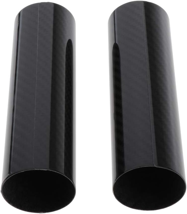 SDENSHI 2pcs Motorcycle 240MM Fork Guard Cover Gaiters Gators Boots Black 50MM