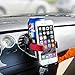 Bestek 2 in 1 Anti Slip Car Cup Holder Combo and Automobile Car Mount Holder for iPhone, Samsung and More