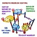 MarbleJungle Marble Run Mega Sets for Kids - Boys and Girls Educational STEM Building Game for Discovery and Learning - 106 Pieces (90 Maze Tracks + 16 Glass Marbles)