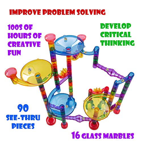 image for MarbleJungle Marble Run Mega Sets for Kids - Boys and Girls Educationa