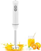 Bonsenkitchen Hand Blender 300W 2-Speed Immersion Stick Blender White view 1