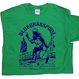 Bluegrassfoot Banjo T Shirts Bigfoot Bluegrass Yosemite Yellowstone National Park Vintage Mens Womens Kids Shirtmandude