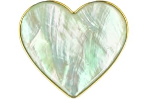 DALSTONE Authentic Natural Sea Shell Mother of Pearl Expandible Collapsible Mobile Phone Grip Stand Holder for Smartphone Tablet Cell Phone Accessory (Aqau blue)