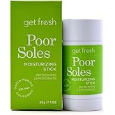 Get Fresh Poor Soles - Deeply Moisturizing Stick for Feet, Knees, and Elbows to Heal and Soften Dry Skin, with Shea Butter, Avocado Oil, and Lemongrass, 28g