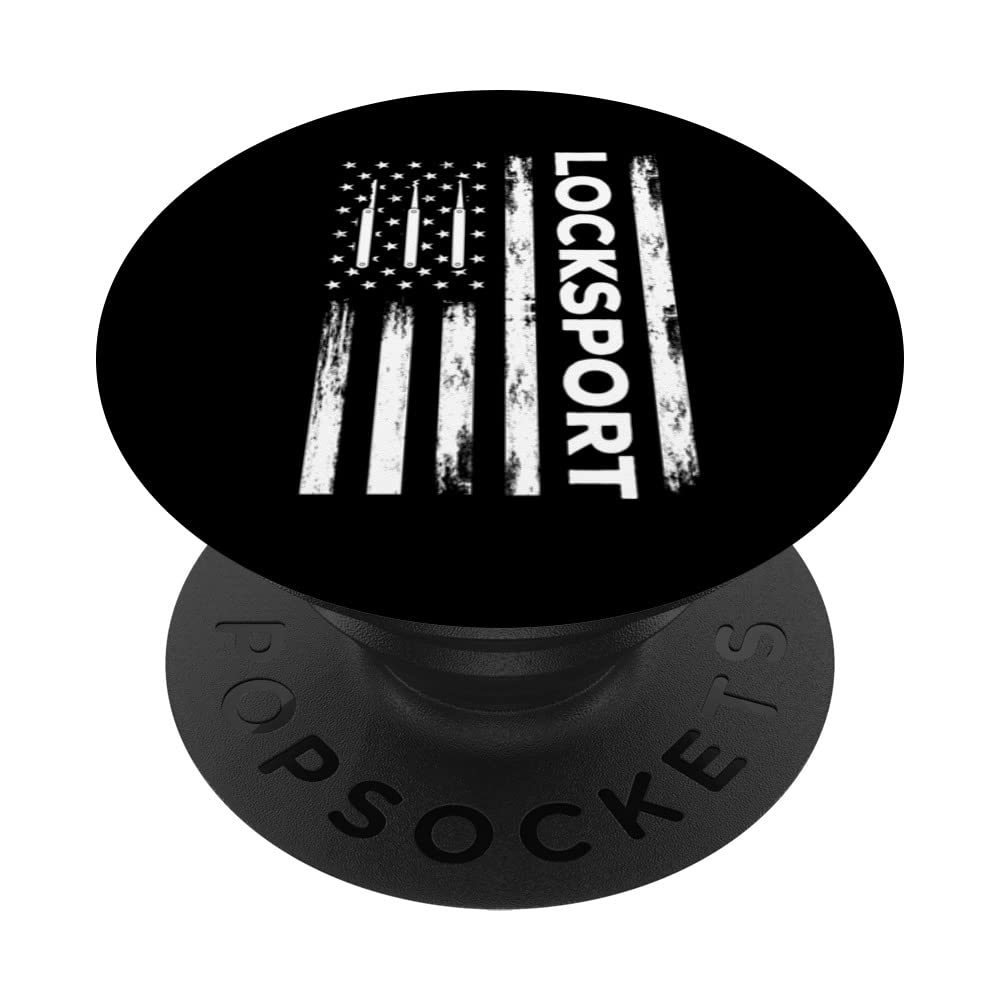 USA Locksport Design For Locksmith Locksmithing USA Flag PopSockets Swappable PopGrip