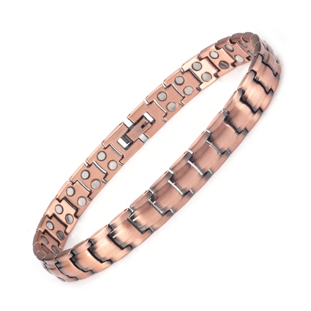 Pure Copper Magnetic Anklet for Men with Magnets for 26CM/10MM, Father' Day Gift